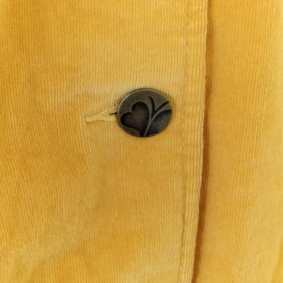 Corduroy Figure Flattering Yellow Jacket 20W Stretch Office Travel - Picture 4 of 7